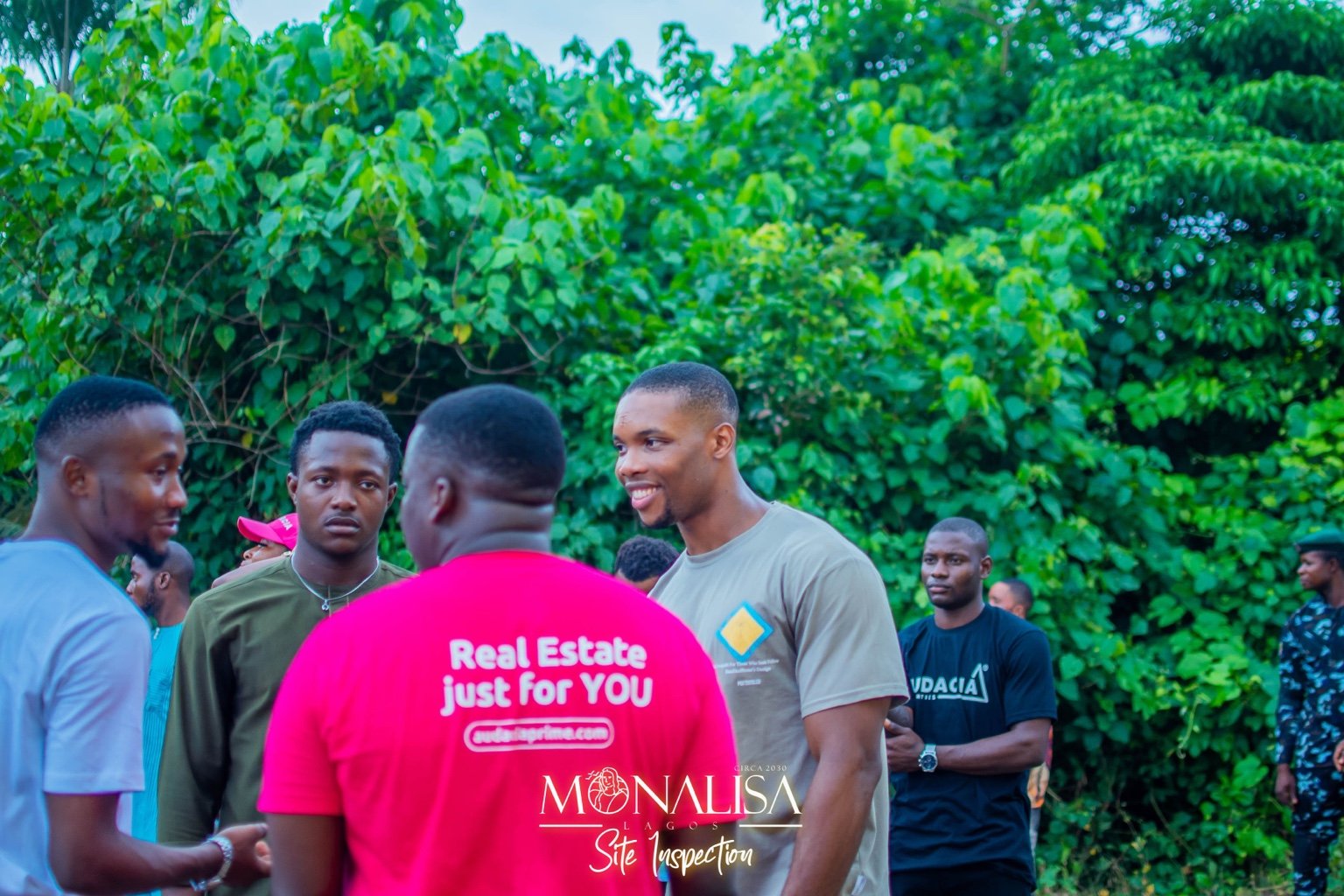 Audacia community members connecting during a site visit